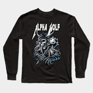 ALPHA WOLF MERCH VTG Long Sleeve T-Shirt